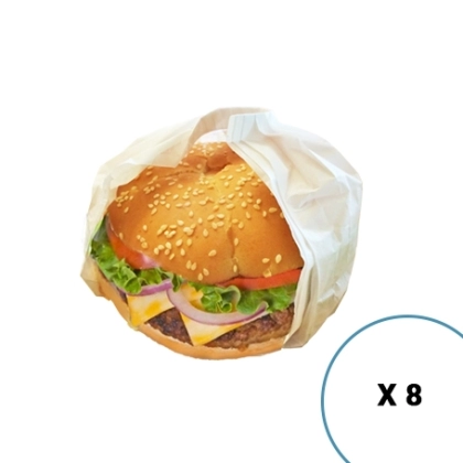 Pack 8 Boites Emballage Burger XXL