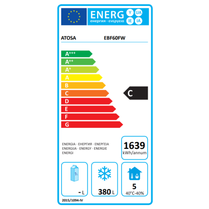 Armoire réfrigérée négative ventilée 600L