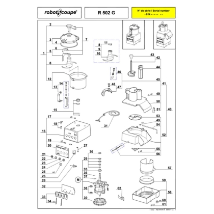 Ens Roul Moteur R502-602