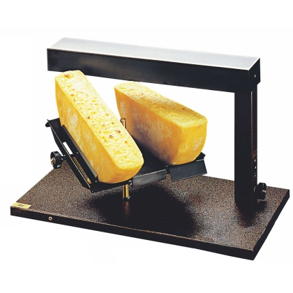 Appareil à raclette traditionnel 2 demi-meules 