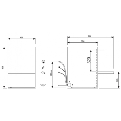 Lave-Verres Panier 40X40Cm