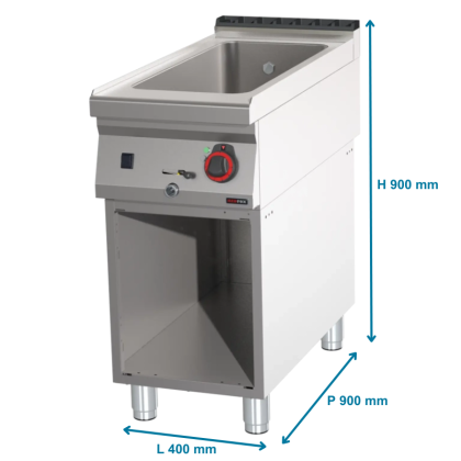 Bain marie électrique avec soubassement, GN 1/1 - P 200