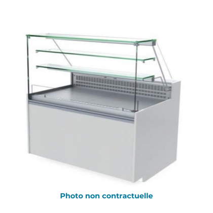 Vitrine Réfrigérée Ventilée Sans Réserve, Vitrage Bas