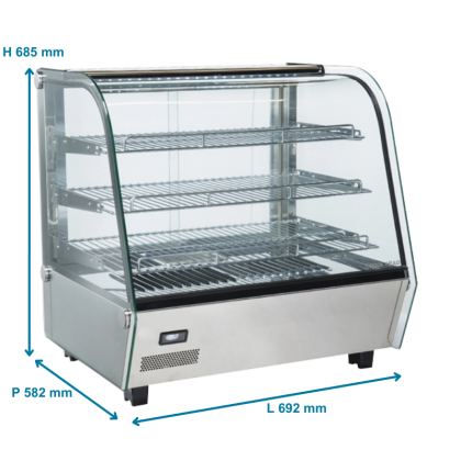 Vitrine Chauffante 120 Litres