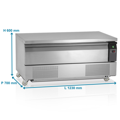 Soubassement Bi-Température pour Food Truck, GN3/1 - 116L