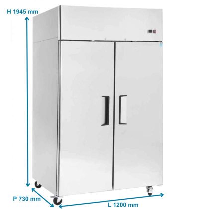 Armoire compacte positive, 2 portes - 900L 