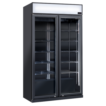 Armoire à boisson 2 portes avec bandeau lumineux - 805 L