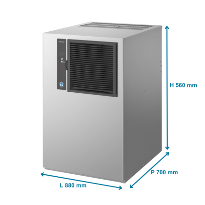 Machine à Glaçons Cube - 210 Kg / Jour - Hauteur 880 mm
