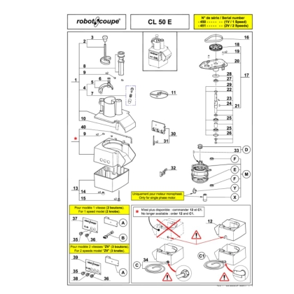 Ens Guide Poussoir Cl50E