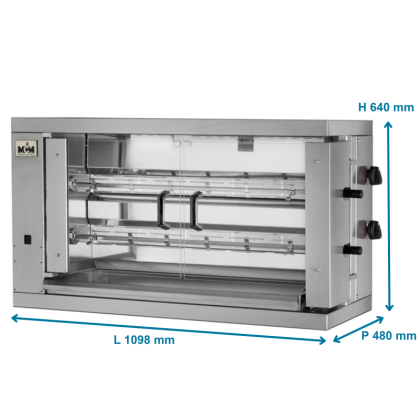 Rotissoire Compacte Électrique 12 Poulets