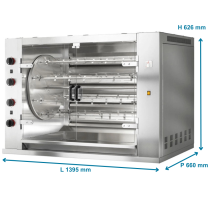 Rôtissoire planétaire 8 brôches - 48 poulets