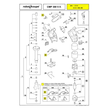 Kit Levier Commande MPC/CMP Sav