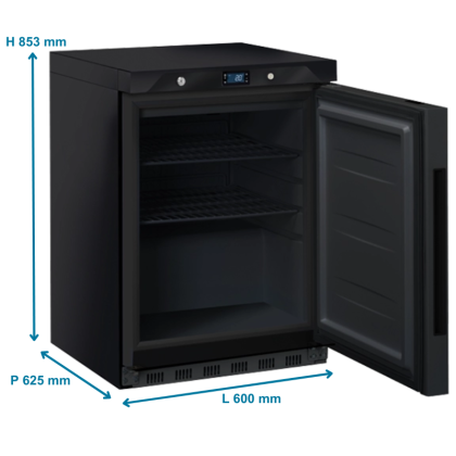 Mini armoire positive, noire - 200 L