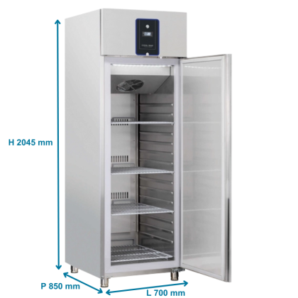 Armoire positive 546L GN2/1, tout inox - Classe A