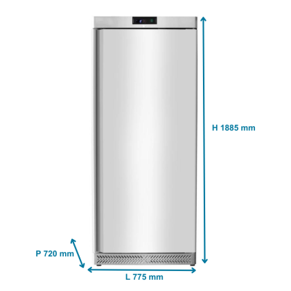 Armoire réfrigérée négative ventilée 600L inox