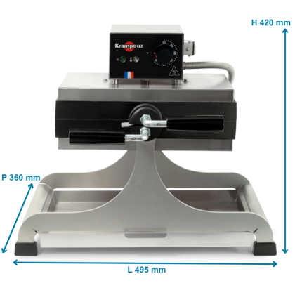 Gaufrier électrique tournant grand modèle - 4 x 13 Liège
