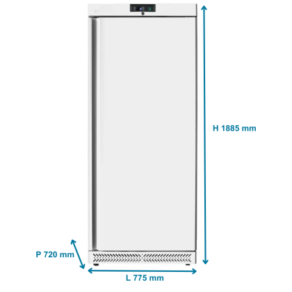 Armoire réfrigérée négative ventilée 600L