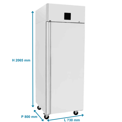 Armoire réfrigérée positive GN2/1 inox 670L