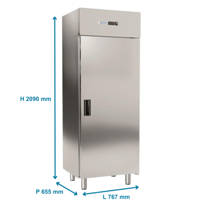 Armoire négative compacte GN2/1, cuve inox - 700L