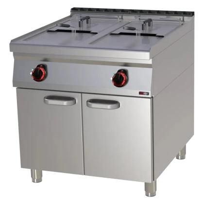 Friteuse électrique double avec soubassement, 2 x 17 L  - 400 V