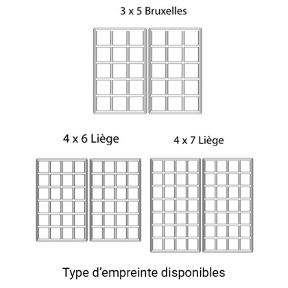 Gaufrier Simple Électrique 3 X 5 Bruxelles