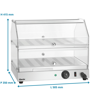 Vitrine Chauffante - 2 niveaux