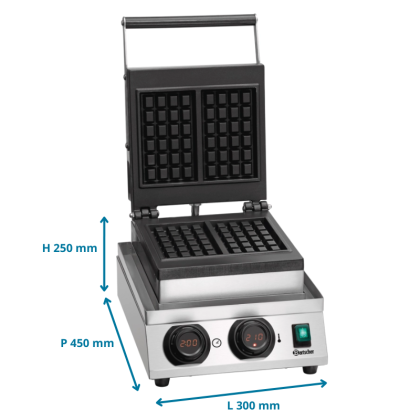 Gaufrier électrique simple - Gaufre de Bruxelles