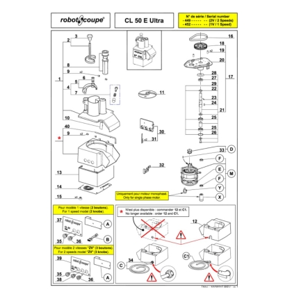 Ens Guide Poussoir Cl50E