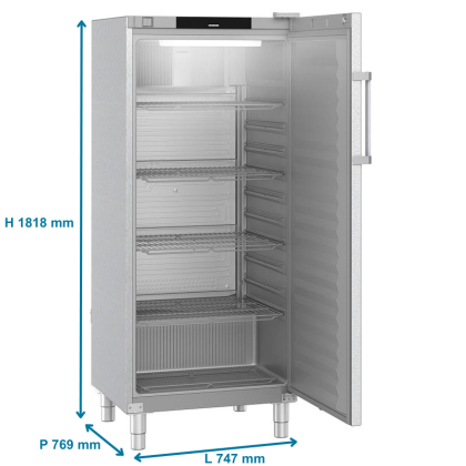 Armoire positive ventilée GN 2/1 - 571 L, Inox