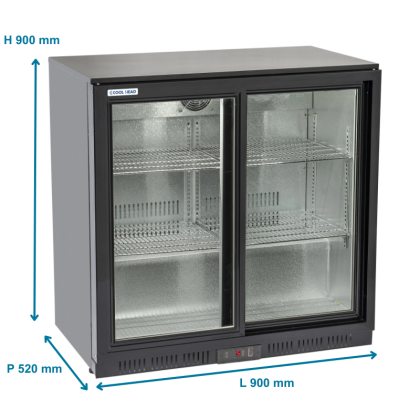 Frigo de Bar 2 Portes Coulissantes