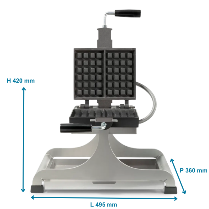 Gaufrier électrique tournant petit modèle - 4 x 6 Bruxelles