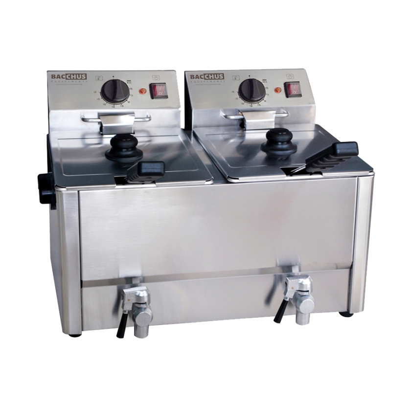 Friteuse double bac 2x8litres