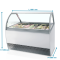 Vitrine incurvée spécial glaciers - 18 bacs Napoli 5L