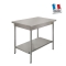 Table Inox Centrale + Étagere Basse P 700 L 1000 mm